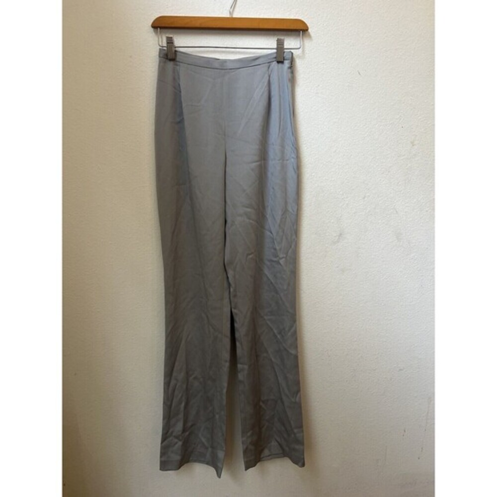 NWT LAFAYETTE 148 Gray/Blue DRESS PANTS SIZE 0 (L7)